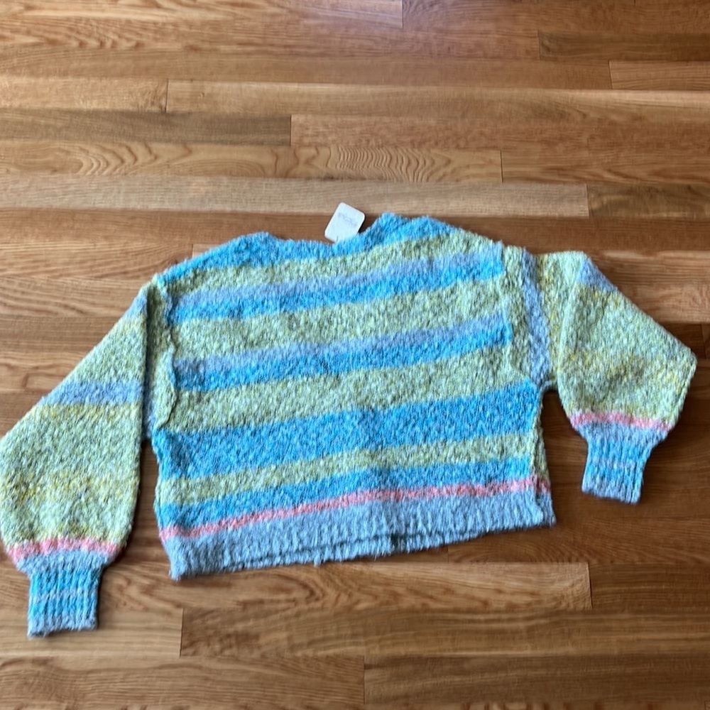 NWT Free People Soulmate Cardi in Candy Coated combo Cardigan Small - Picture 9 of 13
